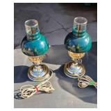 2- Electric Kerosene Style Lamps
