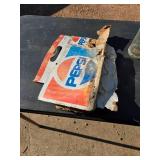 8- Vintage 16 Ounce Glass Pepsi Bottles
