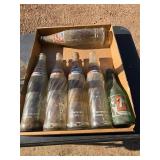8- Vintage 16 Ounce Glass Pepsi Bottles