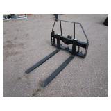 Wolverine 48" 3 Point Pallet Forks w/Bale Spear & Receiver Hitch Mounts