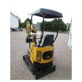 CFG Industry H13R Excavator 15hp, Front Joystick Controls