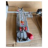 Professional Tile Equipment Lot – RIDGID Wet Tile Saw & RUBI TR-600-S Tile Cutter