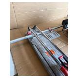 Professional Tile Equipment Lot – RIDGID Wet Tile Saw & RUBI TR-600-S Tile Cutter