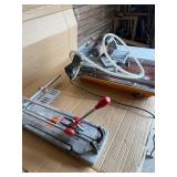 Professional Tile Equipment Lot – RIDGID Wet Tile Saw & RUBI TR-600-S Tile Cutter