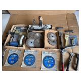 Contractor Tool & Shop Supply Lot – Circular Saw Blades, Drywall Tools, Scrapers, Trowels & More