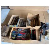 Large Vintage Hand Tool Lot – Hammers, Screwdrivers, Wrenches, Leather Tool Belt & Shop Tools