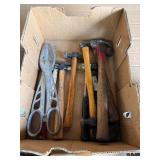 Large Vintage Hand Tool Lot – Hammers, Screwdrivers, Wrenches, Leather Tool Belt & Shop Tools