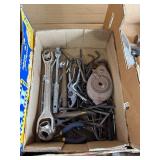 Large Vintage Hand Tool Lot – Hammers, Screwdrivers, Wrenches, Leather Tool Belt & Shop Tools