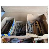 Large Vintage Hand Tool Lot – Hammers, Screwdrivers, Wrenches, Leather Tool Belt & Shop Tools