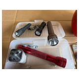 Automotive Garage Lot – Sears Penske Timing Light, 5-Gallon Air Tank, Flashlights & Shop Supplies