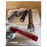 Automotive Garage Lot – Sears Penske Timing Light, 5-Gallon Air Tank, Flashlights & Shop Supplies