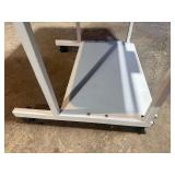 Medical / Laboratory Equipment Cart with Built-In Power Strip – Rolling 2-Tier Instrument Stand