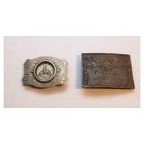 Vintage Belt Buckles – Budweiser & Horse Design