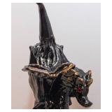 Wax Wizard & Dragon Figurine