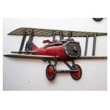 1975 Homco Metal Airplanes – Set of 3