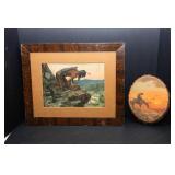 Native American Wall Art – Framed Print & Oval Native American Artwork