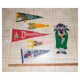 Vintage Pennants Lot – Disneyland, Circus World, Garden of the Gods & More