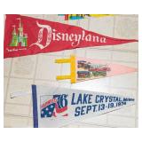 Vintage Pennants Lot – Disneyland, Circus World, Garden of the Gods & More