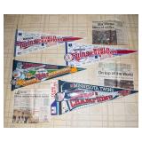 Minnesota Twins Pennants, Pins & Newspaper Clippings – 1987 & 1991 World Series Era