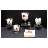 Vintage Schlitz Beer Collectible Lot – Glasses, Goblet, Napkins & More