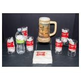 Miller High Life Collectibles Lot – Glasses, Napkins & Ducks Unlimited Stein