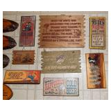 Set of 12 Humorous Small Wooden Signs