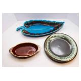 1970s Style Ceramic Servingware – 3 Pieces