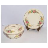 Kitchen Kraft OvenServe Spring Wreath Covered Casserole Dish & Matching Plate