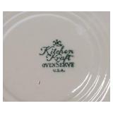 Kitchen Kraft OvenServe Spring Wreath Covered Casserole Dish & Matching Plate