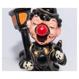 Vintage Clown Lamp & Charlie Chaplin Bar Oil Lamp – 2 Piece Lighting Lot