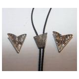 Vintage Bolo Tie & Collar Clips – Sterling Ricardo Bolo Tie