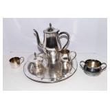 Vintage Silverplate Serving Ware Lot – Tea Set & Tray