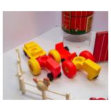 1967 Fisher-Price Play Family Farm Set – Farm Animals, Tractor & Fence