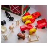 1967 Fisher-Price Play Family Farm Set – Farm Animals, Tractor & Fence