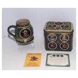 Anheuser-Busch Budweiser Stein & Tin – 1991 Limited Edition (1890 Edition, 2nd in Series)