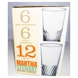 Martha Stewart Glassware Set – New in Box (12 Pieces)
