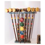 Vintage Croquet Set – With Stand & Extra Balls