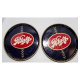 Blatz Beer Serving Trays – Set of 2 (12" Diameter)
