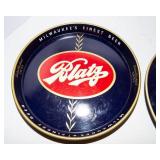 Blatz Beer Serving Trays – Set of 2 (12" Diameter)