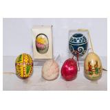 Vintage Decorative Egg Ornament Collection – Set of 6
