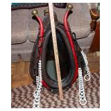 Vintage Leather Horse Collar with Mirror
