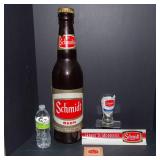 Schmidt Beer Collectibles Lot – Big Schmidty Coin Bank & More