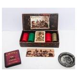 Cigarette Themed Collectibles Lot – Camel, Marlboro & Ashtray Set