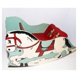 Vintage 1940s Handmade Children’s Rocking Sleigh Horse