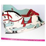 Vintage 1940s Handmade Children’s Rocking Sleigh Horse