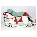 Vintage 1940s Handmade Children’s Rocking Sleigh Horse