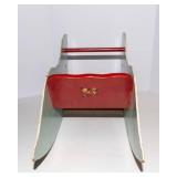 Vintage 1940s Handmade Children’s Rocking Sleigh Horse