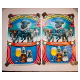 Vintage 1980 Schlitz Malt Liquor Posters – “Undecided? Vote Bull!” (Set of 2)