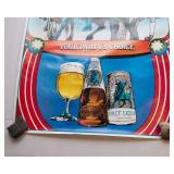 Vintage 1980 Schlitz Malt Liquor Posters – “Undecided? Vote Bull!” (Set of 2)