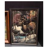 Handpainted Deer Artwork